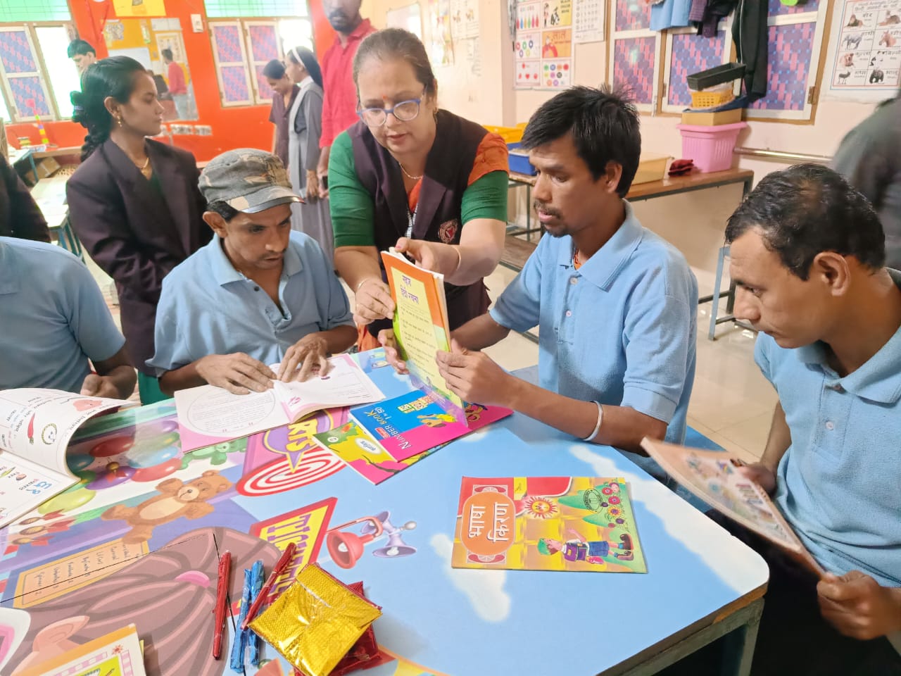 Book Donation by School To (jigyaasa kalyan seva samiti Raisen) 